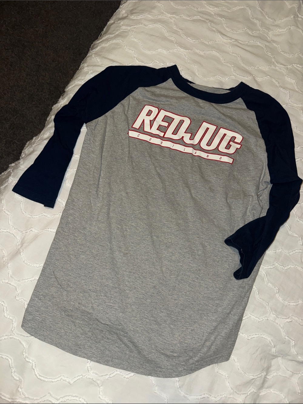 Grey & Navy Red Jug Pub Cortland Quarter Sleeve Shirt